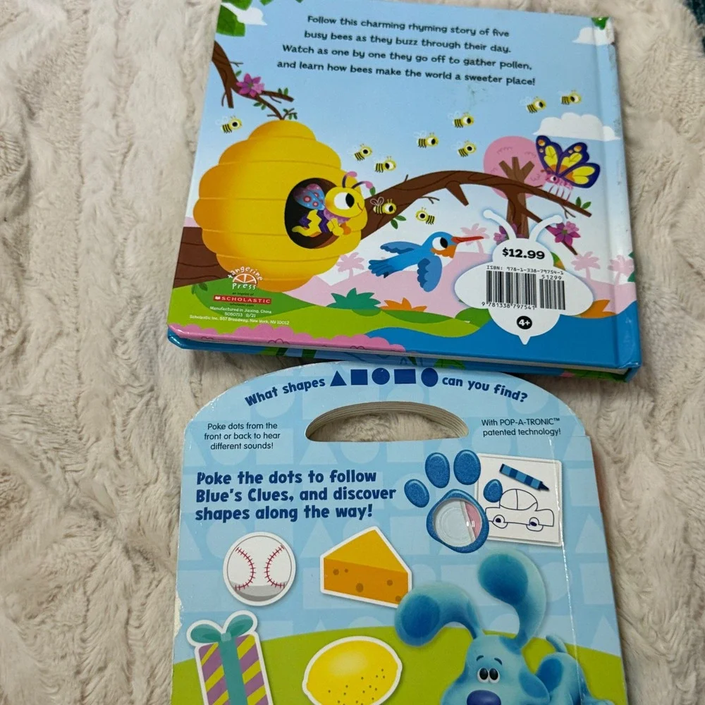 Poke a Dot Shapes with Blue‎ Board Book Interactive Sounds Nickelodeon Kids